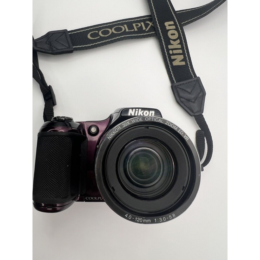 NIKON COOLPIX L820 COMPACT DIGITAL CAMERA PURPLE TESTED WORKING